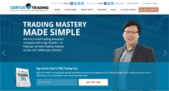 Desktop Screenshot of certustrading.com